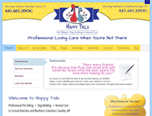 Tablet Screenshot of happytailsanimalcare.com